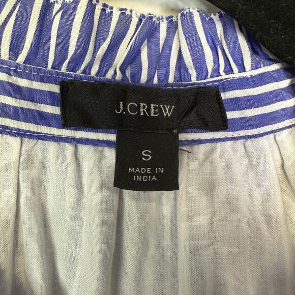 J.Crew Sleeveless tiered popover dress in mixed stripe #AK264 size small - Picture 3 of 9